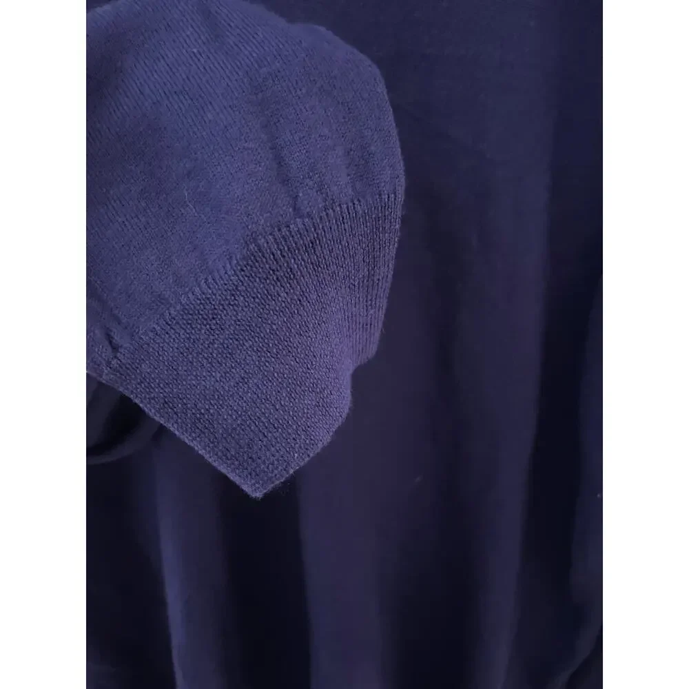 J. Crew Slim Luxe 100% Merino Wool V-Neck Deep Purple Sweater Size‎ XL